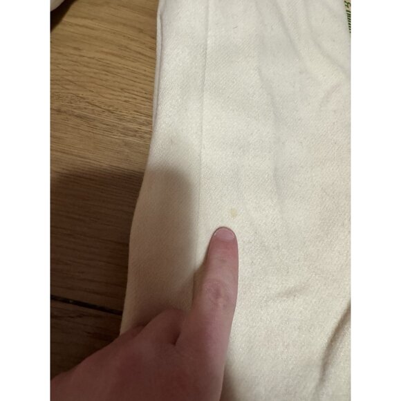 J.Crew Wool Pea Coat Women Size TM Ivory Cream Double Breasted Classic City READ - Picture 10 of 15